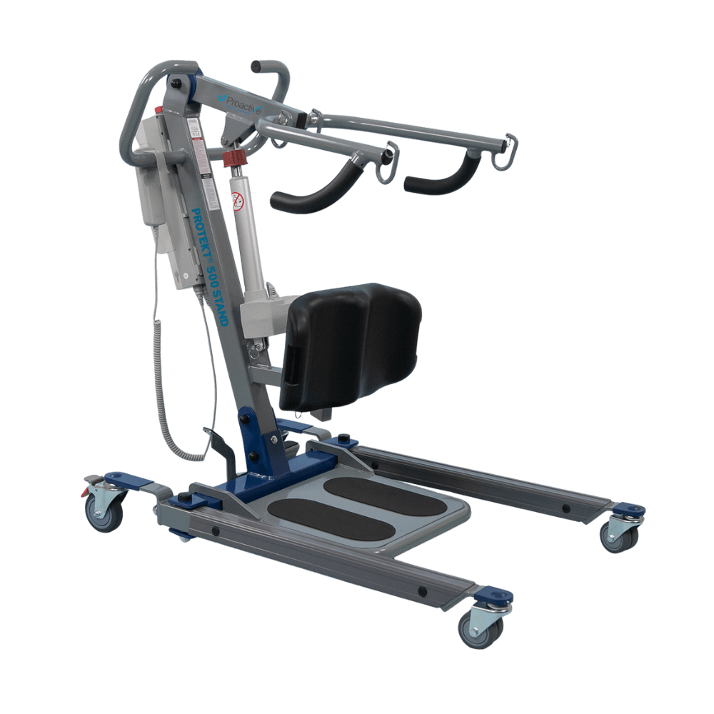 Proactive Medical Protekt 500 Electric Sit-to-Stand Lift (500 lb. Capacity) - Angled View