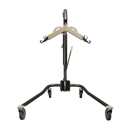 Proactive Medical Protekt Onyx Hydraulic/Manual Patient Lift (450 lbs. Capacity) Base Opened- Front View