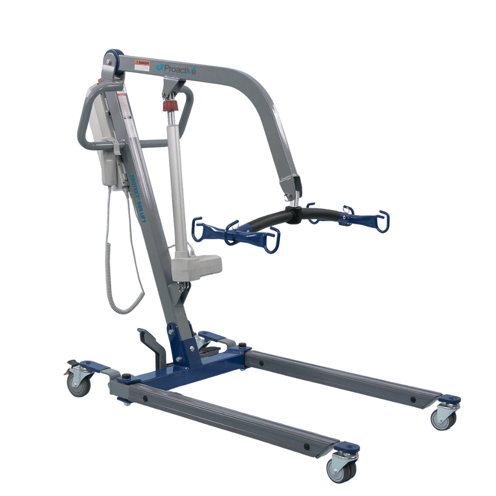 Proactive Medical Protekt 500 Electric Patient Lift (500 lb. Capacity) - Angled View
