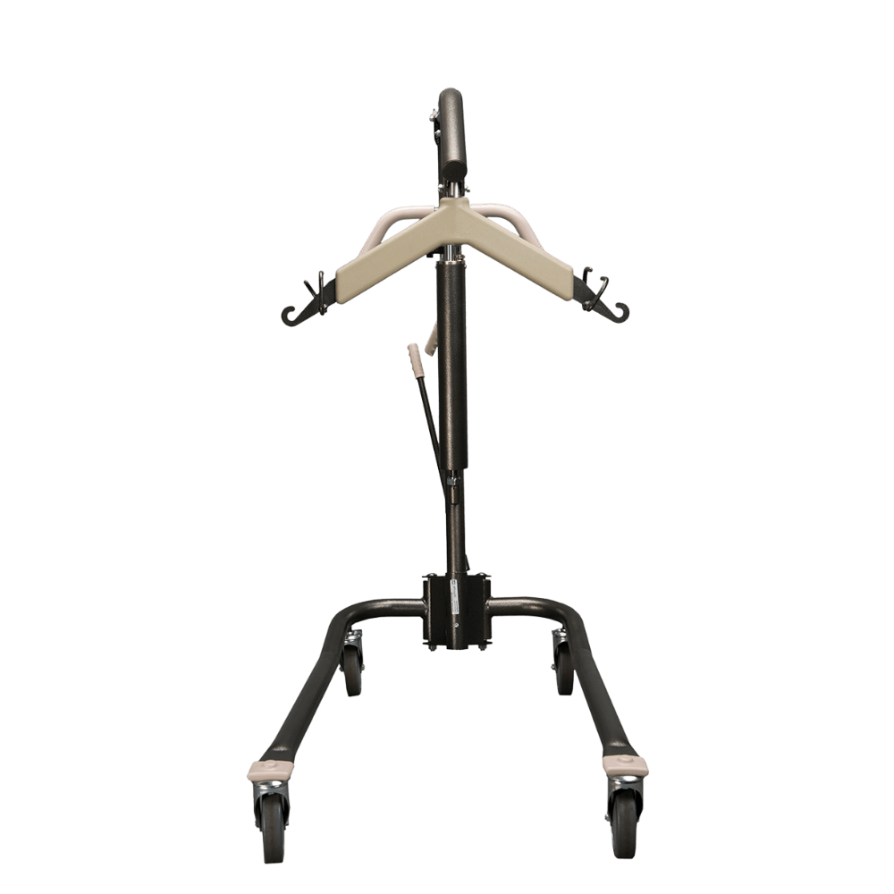 Proactive Medical Protekt Onyx Hydraulic/Manual Patient Lift (450 lbs. Capacity) Base Closed - Front View