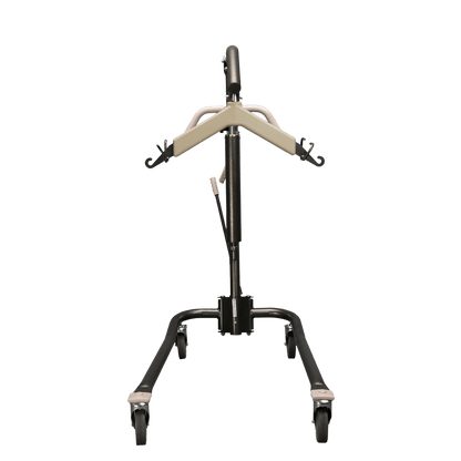 Proactive Medical Protekt Onyx Hydraulic/Manual Patient Lift (450 lbs. Capacity) Base Closed - Front View