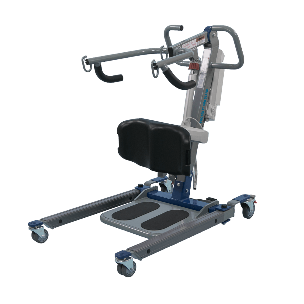 Proactive Medical Protekt 600 Electric Sit-to-Stand Lift (600 lb. Capacity) - Angled View