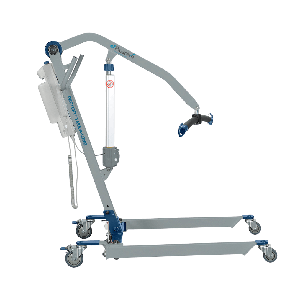 Proactive Medical Protekt Take-A-Long Folding Electric Patient Lift (400 lbs. Capacity) - Side View