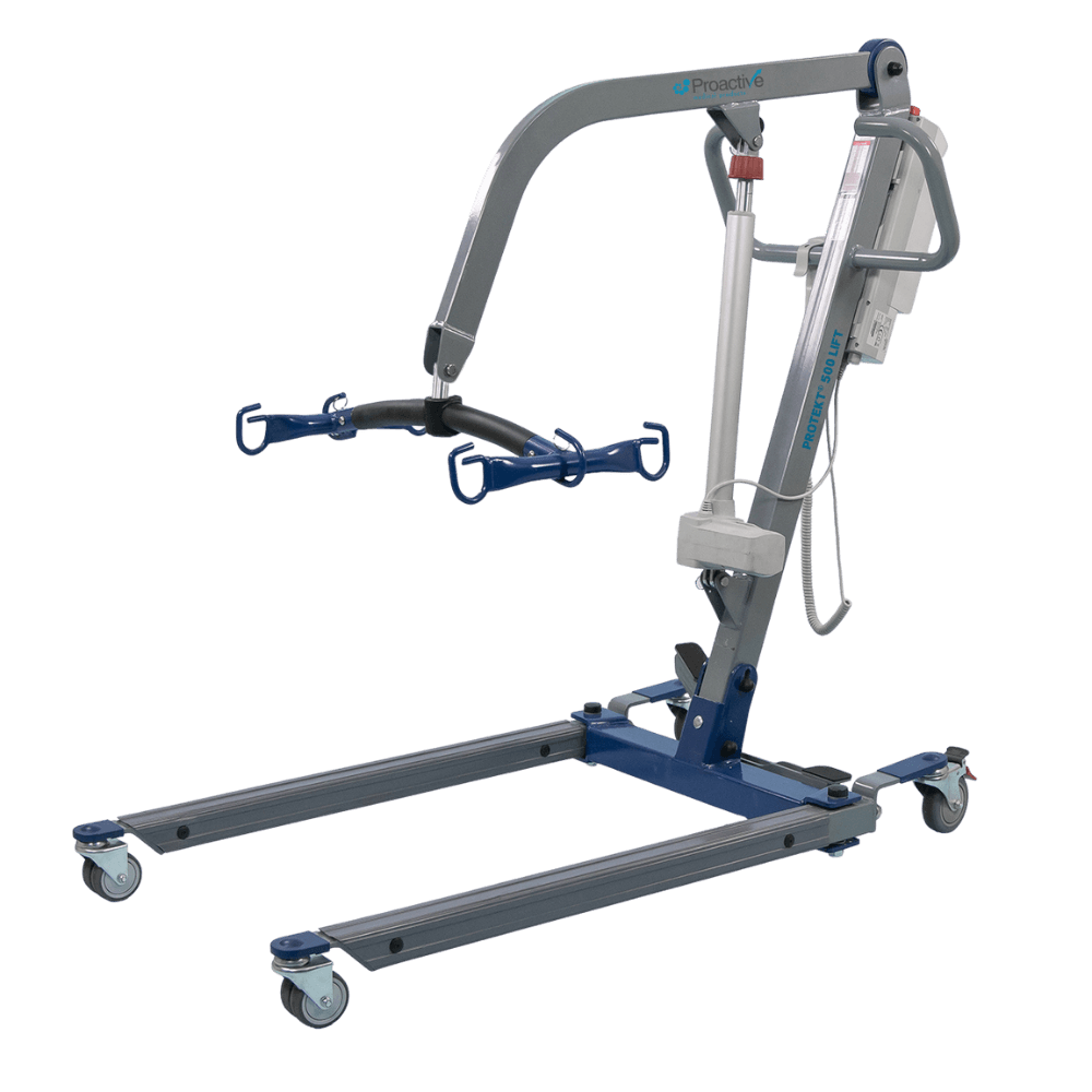 Proactive Medical Protekt 500 Electric Patient Lift (500 lb. Capacity) - Angled View