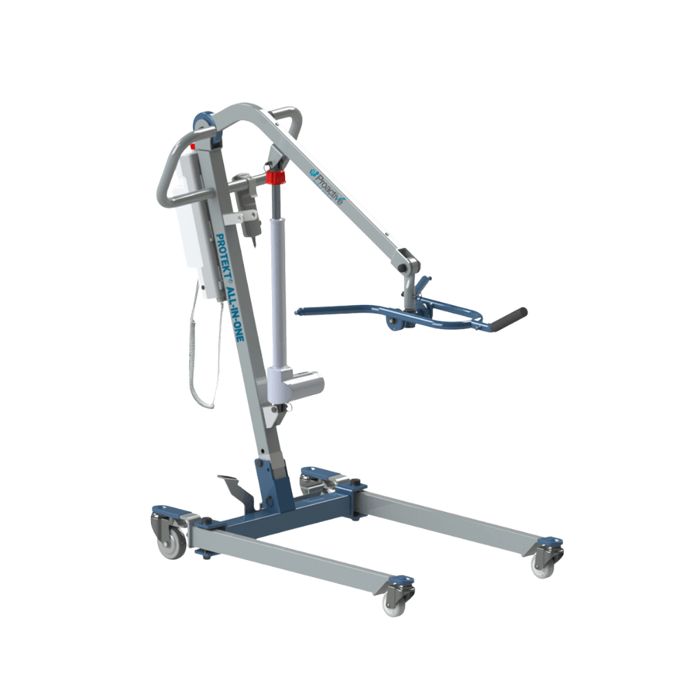 Proactive Medical Protekt All-In-One Folding Car Transfer Electric Patient Lift (350 lbs. Capacity) - Angled View