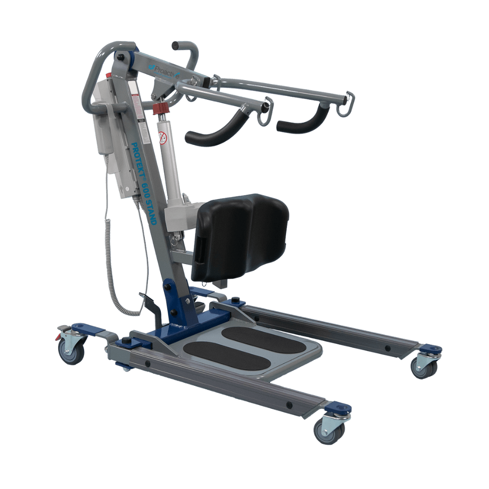 Proactive Medical Protekt 600 Electric Sit-to-Stand Lift (600 lb. Capacity) - Angled View