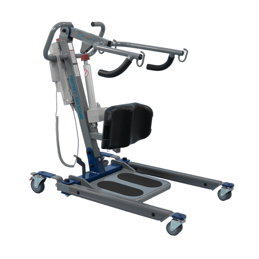 Proactive Medical Protekt 600 Electric Sit-to-Stand Lift (600 lb. Capacity) - Angled View