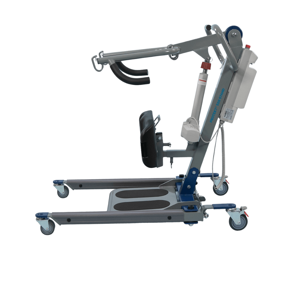 Proactive Medical Protekt 500 Electric Sit-to-Stand Lift (500 lb. Capacity) - Side View