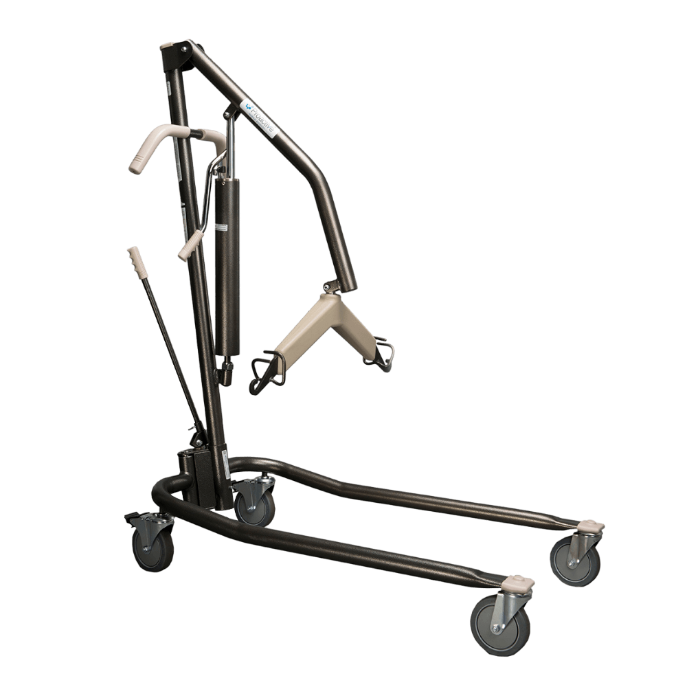 Proactive Medical Protekt Onyx Hydraulic/Manual Patient Lift (450 lbs. Capacity) - Angled View