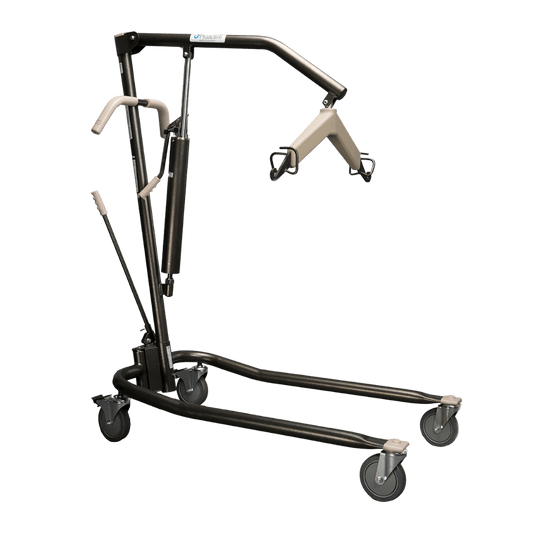 Proactive Medical Protekt Onyx Hydraulic/Manual Patient Lift - Lifted Angled View